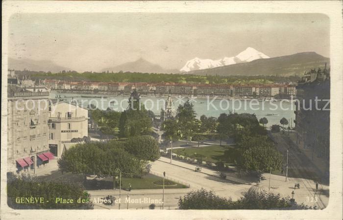 11754853 Genève GE Place des Alpes et Mont Blanc Genève