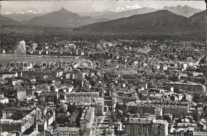 11754856 Genève GE Vue générale et le Mont Blanc Genève