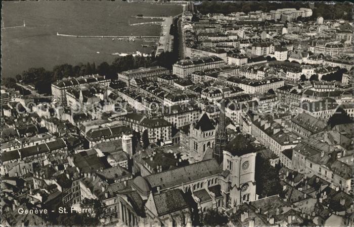 11754890 Genève GE Panorama et Cathédrale St Pierre Genève