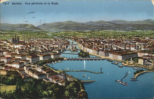 11754918 Genève GE Vue générale et la Rade Genève