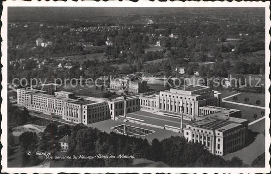 11754940 Genève GE Vue aérienne du Nouveau Palais des Nations Genève