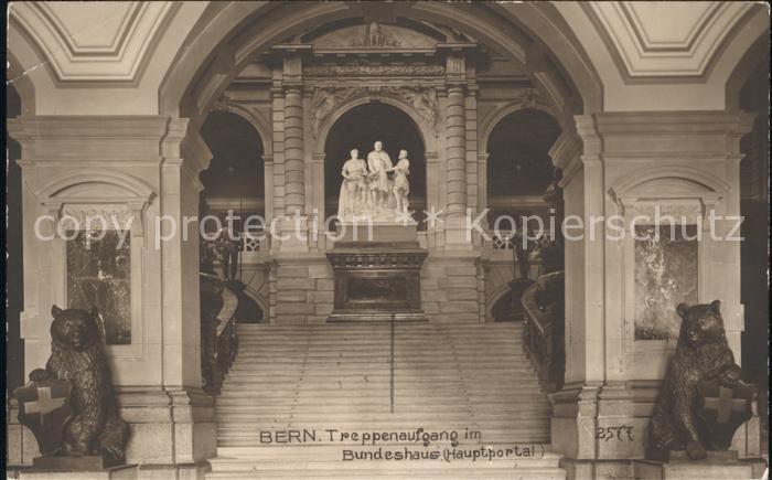 11762683 Bern BE Escalier du portail principal du Palais fédéral Berne