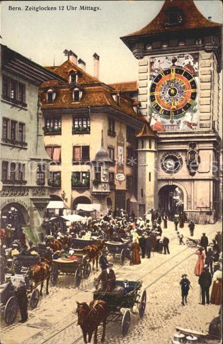 11762694 Bern BE Tour de l'Horloge L'agitation du marché Berne