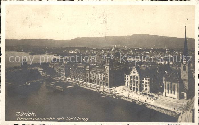 11778590 Zuerich Vue générale avec Uetliberg Zuerich