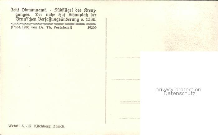 11778627 Zuerich Barfuesserkloster Suedfluegel Zuerich