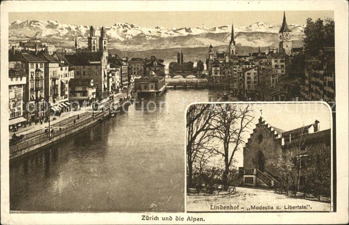 11778658 Zurich Panorama Alpes Lindenhof Zuerich