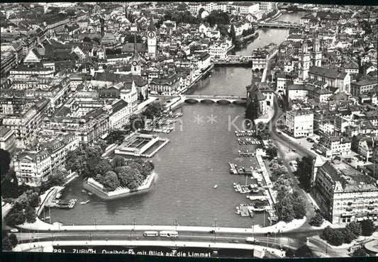 11778668 Zuerich Quaibruecke avec vue sur la Limmat Zuerich