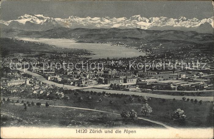 11778672 Zurich avec panorama alpin Zurich