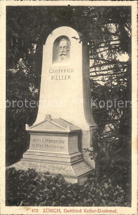 11778705 Zurich Monument Gottfried Keller Zurich