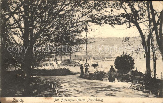 11778794 Zuerich Am Alpenquai avec Zuerichberg Zuerich