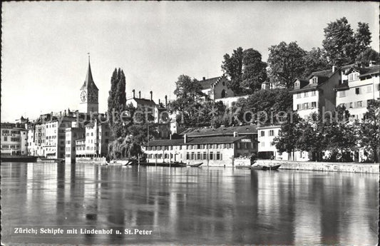 11778795 Zuerich Schipfe avec Lindenhof et St Peter Zuerich