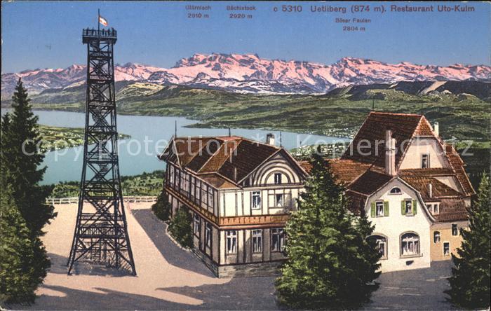 11778906 Uetliberg Zuerich Restaurant Uto Kulm Panorama alpin Uetliberg Zuerich