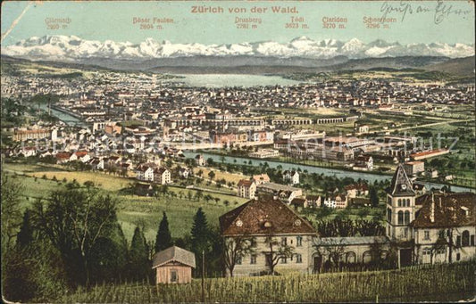 11778952 Zurich Vue depuis le Waid Zuerich