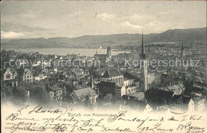 11778992 Vue de Zurich depuis l'École Polytechnique de Zurich