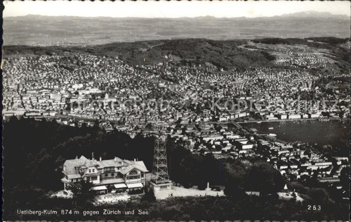 11779009 Uetliberg Zuerich Restaurant Uto Kulm avec vue sur Zuerich Uetliberg Z