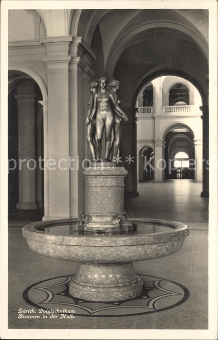 11779034 Fontaine polytechnique de Zurich dans la Halle Zuerich