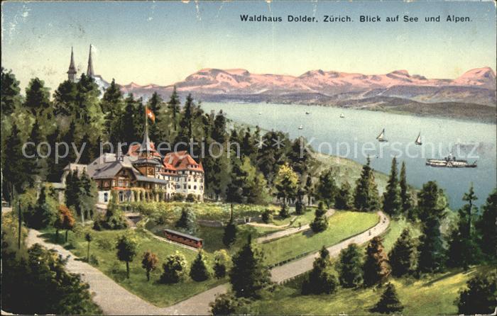 11779236 Zuerich Waldhaus Dolder avec vue sur le lac et les Alpes Zuerich