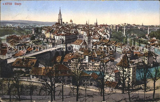 11770129 Bern BE Vue totale de Muenster Berne