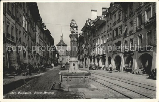 11770130 Bern BE Kramgasse Fontaine Simson Berne