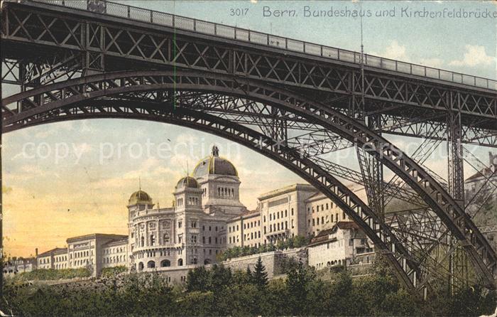 11770198 Bern BE Palais fédéral et Kirchenfelsbruecke Berne