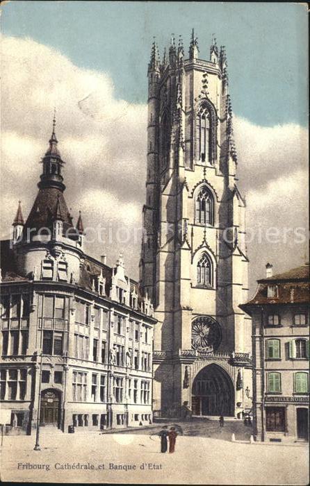 11773699 Fribourg FR Cathédrale et Banque d'Etat Fribourg