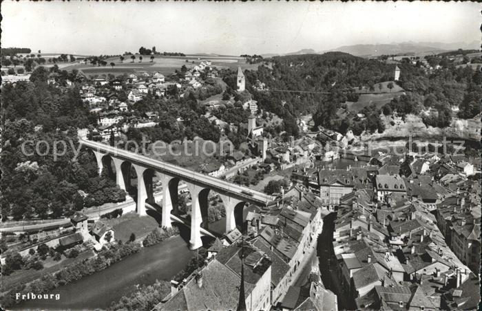 11773719 Fribourg FR Vue générale Pont de Zaehringen
 Fribourg