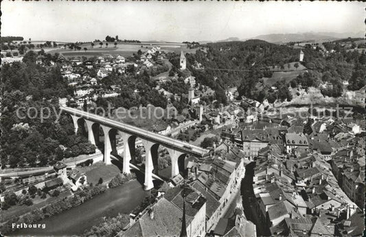 11773719 Fribourg FR Vue générale Pont de Zaehringen
 Fribourg