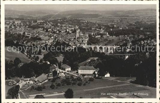 11773724 Fribourg FR Vue aérienne Bourguillon et Fribourg Fribourg