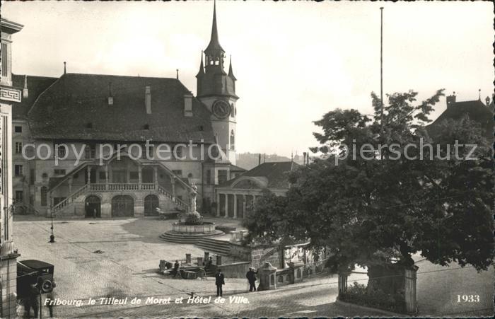 11773741 Fribourg FR Tilleul de Morat et Hôtel de Ville Fribourg