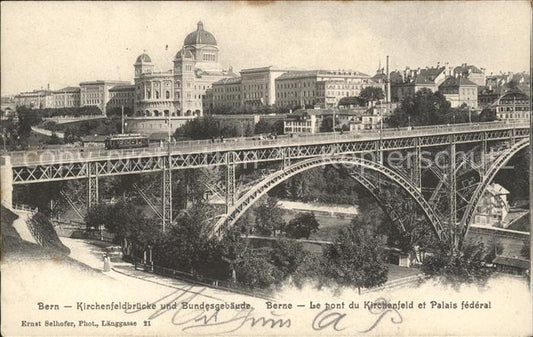 11773941 Bern BE Kirchenfeldbruecke et Bâtiment fédéral Berne