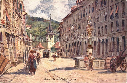 11773971 Bern BE Wissensgasse Fontaine Tour de l'Horloge Berne