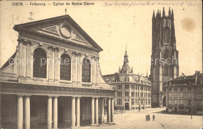 11774075 Fribourg FR Eglise de Notre Dame avec Cathédrale Fribourg