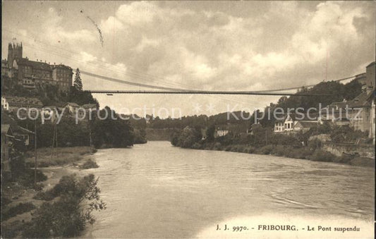 11774103 Fribourg FR Le Pont suspendu Fribourg