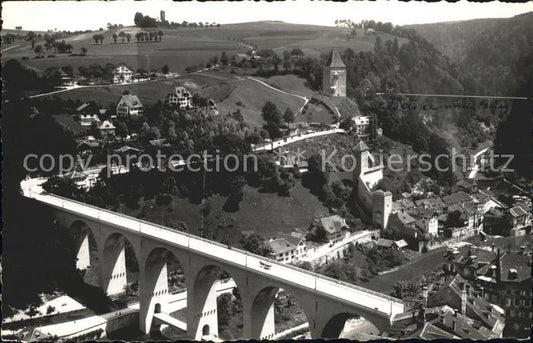 11774130 Fribourg FR Ponts du Zaehringen et du Gotteron Fribourg