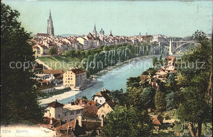 11774172 Bern BE Vue sur la ville Muenster Aare Berne