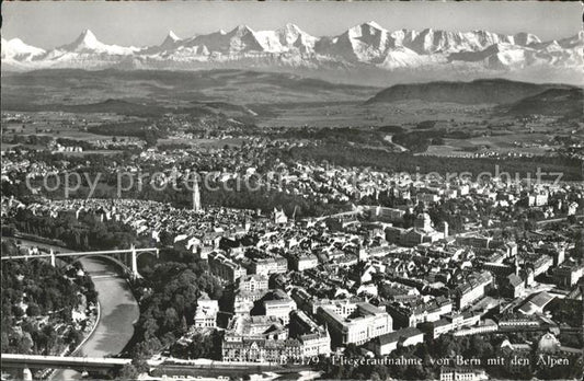 11774182 Bern BE Photographie aérienne du panorama alpin de Berne