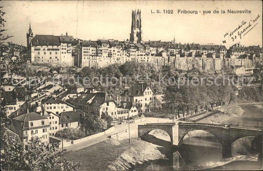 11755754 Fribourg FR Vue de la Neuville Fribourg