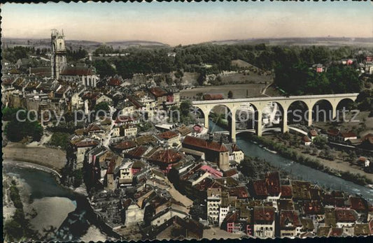 11755763 Fribourg FR Vue aérienne Viaduc Fribourg