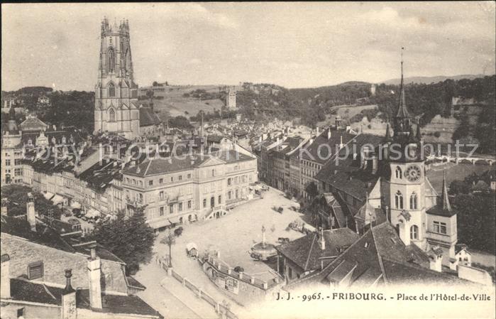 11757141 Fribourg FR Place de l Hôtel de Ville Panorama Fribourg