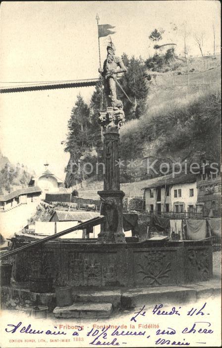 11757150 Fribourg FR Fontaine de la Fidélite Fribourg