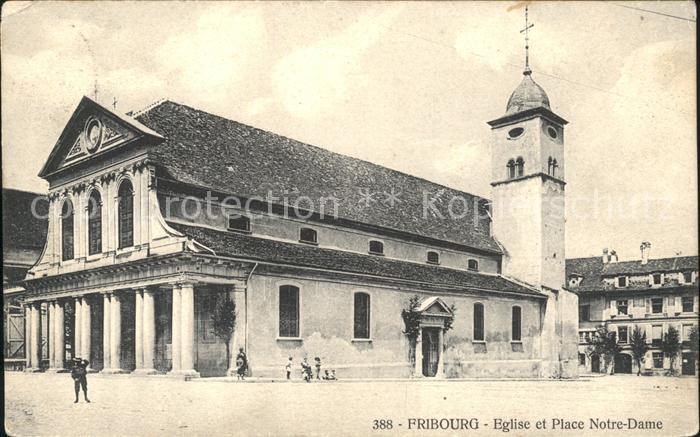 11757157 Fribourg FR Eglise et Place Notre Dame Fribourg