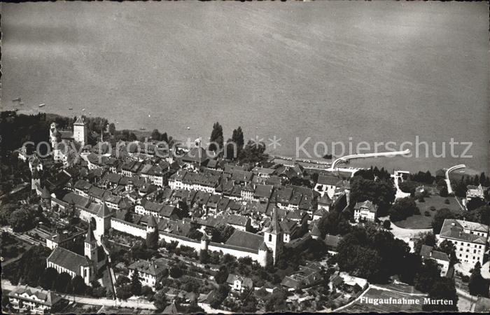 11757194 Murten Morat Fliegeraufnahme Murten