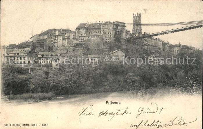 11757327 Fribourg FR Vue partielle Cathédrale Fribourg