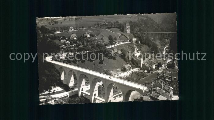 11757347 Fribourg FR Pont de Zaehringen et du Gotteron Fribourg