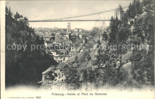 11757629 Fribourg FR Vallée et Pont du Gotteron Fribourg