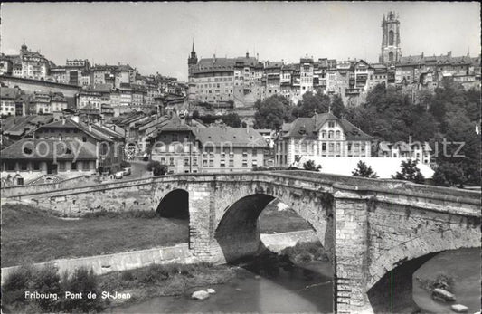 11757679 Fribourg FR Pont de St Jean Panorama Fribourg