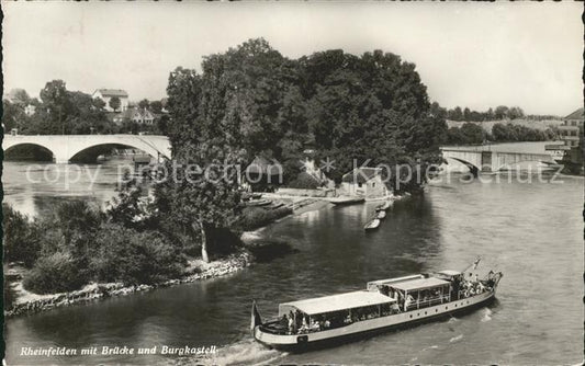 11777249 Rheinfelden AG avec pont et ferry-fort du château Rheinfelden