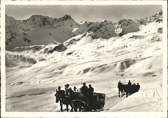 11853044 Arosa GR Promenade en traîneau tiré par des chevaux jusqu'à Arlenwald Arosa