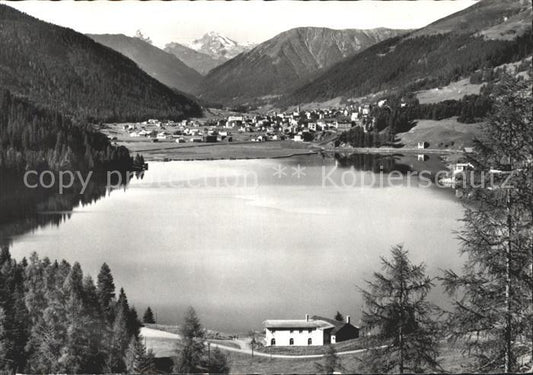 11846638 Davos GR mit Davosersee und Tinzenhorn Davos Platz