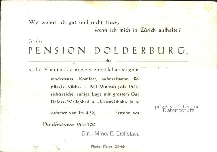 11837125 Zurich ZH Dolderburg Zurich ZH